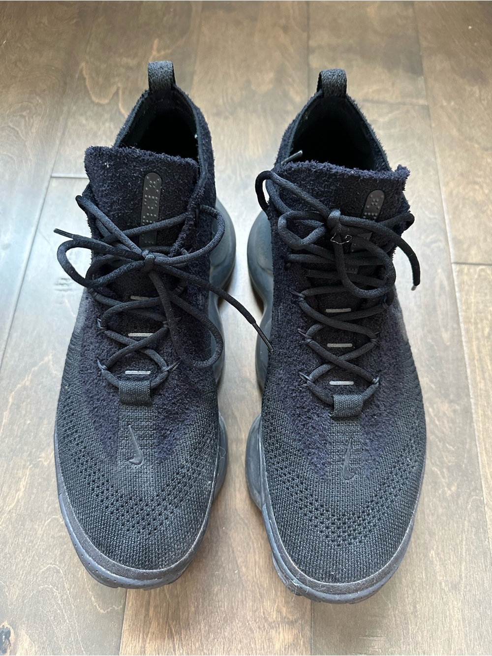 Nike Men’s Black Scorpion FlyKnit Athletic Sneakers ‘Triple Black’
